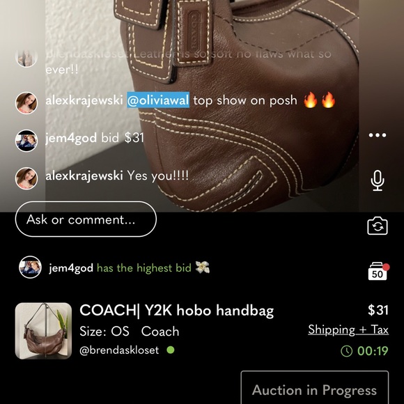 🔥COACH ONLY SHARE SHOW - OLIVIA IS LIVE - SELL YOUR ITEMS🔥 - Picture 2 of 7